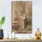 Designart - French Bath La baignoire I - Traditional Bathroom Print on Natural Pine Wood
